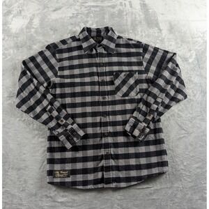 The Vermont Flannel Co Shirt Mens Large Plaid Flannel Button Up Long Sleeve